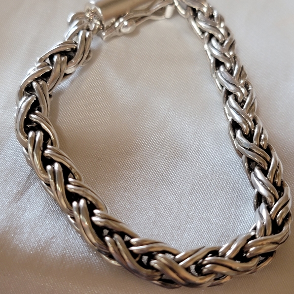 Hand made Sterling Bracelet 950 Silver - Picture 2 of 3